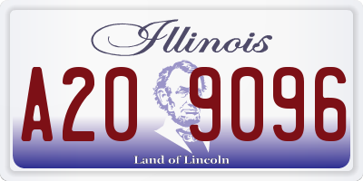 IL license plate A209096