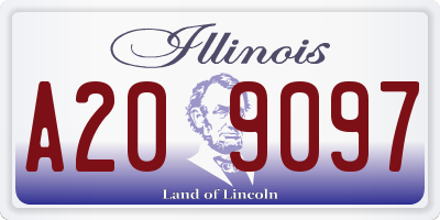 IL license plate A209097