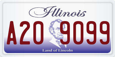 IL license plate A209099