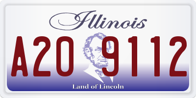 IL license plate A209112