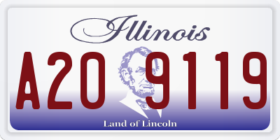 IL license plate A209119