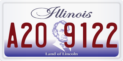 IL license plate A209122