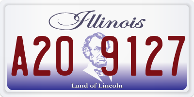 IL license plate A209127