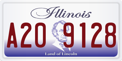 IL license plate A209128