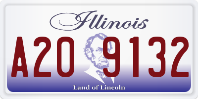 IL license plate A209132