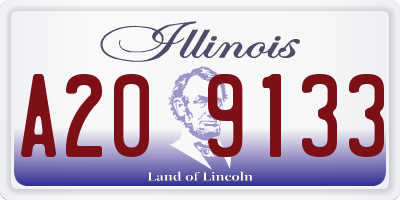 IL license plate A209133
