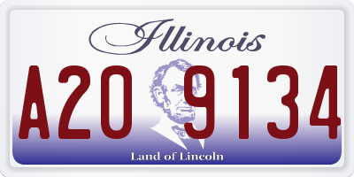 IL license plate A209134