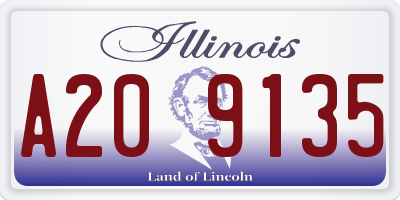 IL license plate A209135