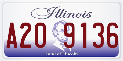 IL license plate A209136