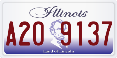 IL license plate A209137