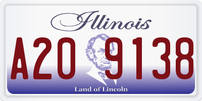 IL license plate A209138