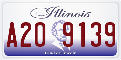 IL license plate A209139