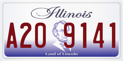 IL license plate A209141