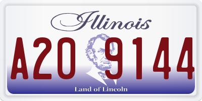IL license plate A209144