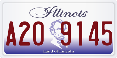 IL license plate A209145