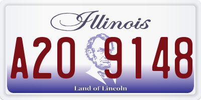 IL license plate A209148