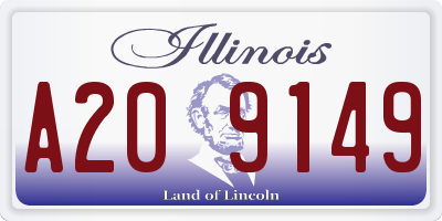 IL license plate A209149