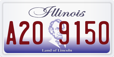 IL license plate A209150