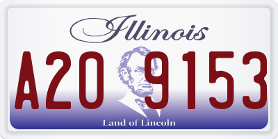 IL license plate A209153
