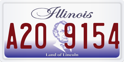 IL license plate A209154