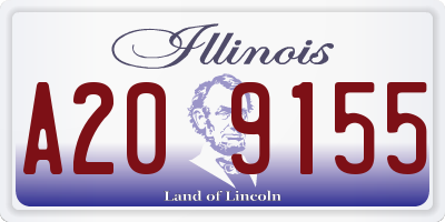 IL license plate A209155