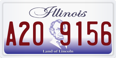 IL license plate A209156