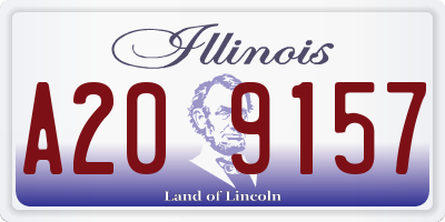 IL license plate A209157