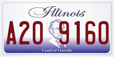 IL license plate A209160