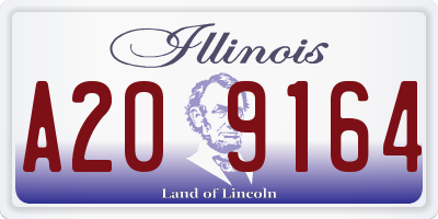 IL license plate A209164