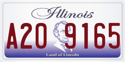 IL license plate A209165