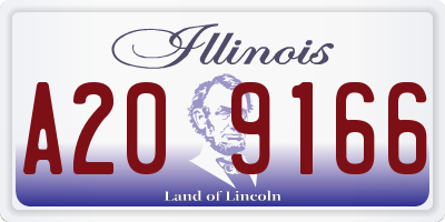 IL license plate A209166