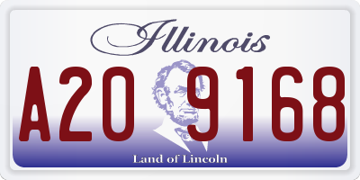 IL license plate A209168