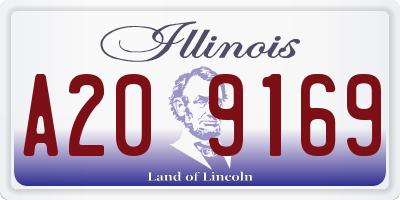 IL license plate A209169