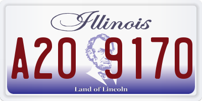 IL license plate A209170