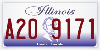 IL license plate A209171