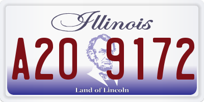 IL license plate A209172