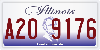 IL license plate A209176