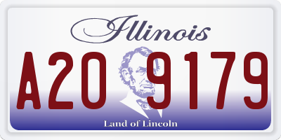 IL license plate A209179