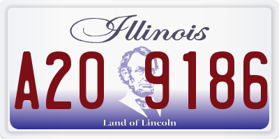 IL license plate A209186