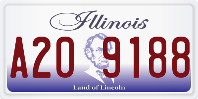 IL license plate A209188