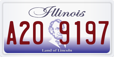 IL license plate A209197