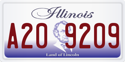 IL license plate A209209