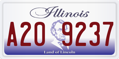 IL license plate A209237