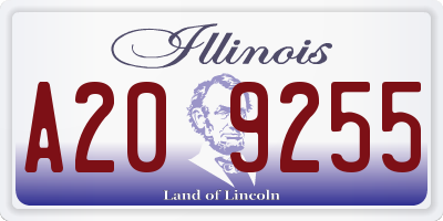 IL license plate A209255
