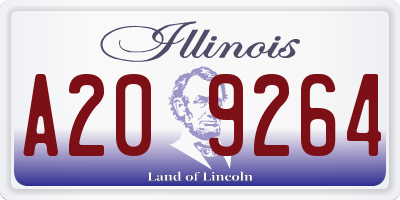 IL license plate A209264