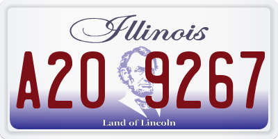 IL license plate A209267