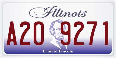 IL license plate A209271