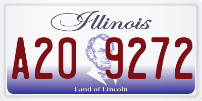 IL license plate A209272