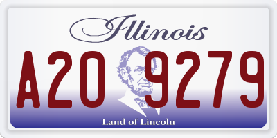 IL license plate A209279