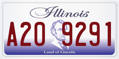 IL license plate A209291